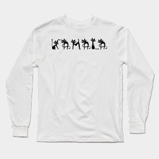 Kamala-Harris-Cat-Lettering-Positive Long Sleeve T-Shirt